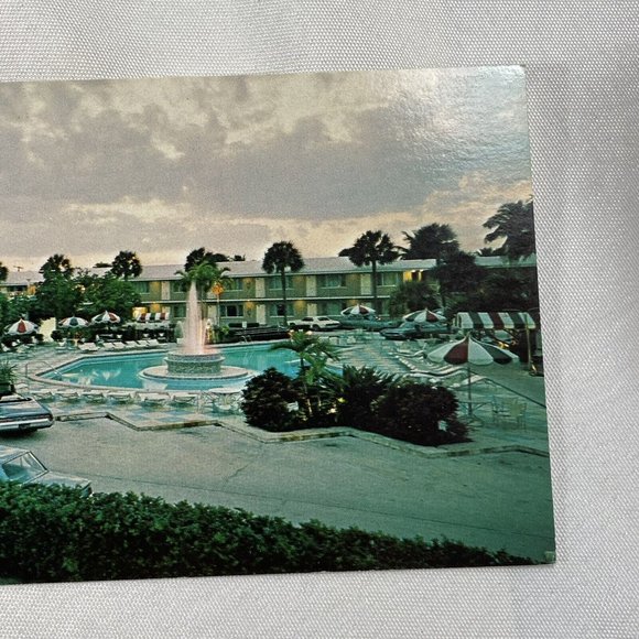 Stouffer's Anacapri Inn Fort Lauderdale Large 8.25 Inch UNUSED Postcard Vintage - Picture 5 of 9